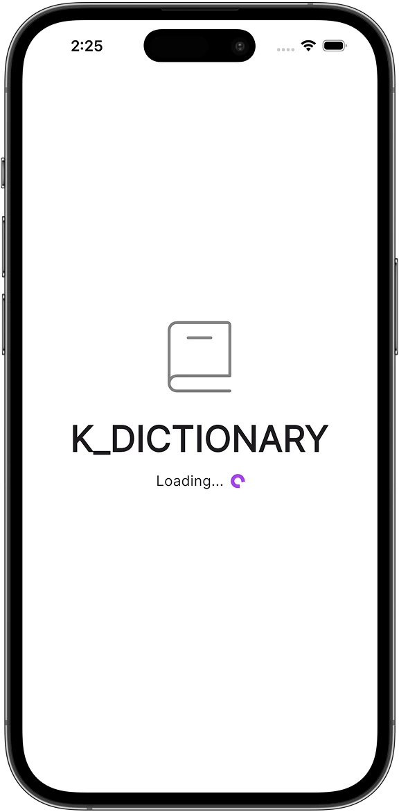 K_Dictionary screen 1